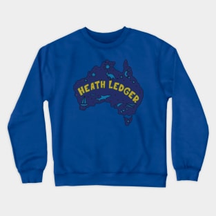 AUSSIE MAP HEATH LEDGER Crewneck Sweatshirt